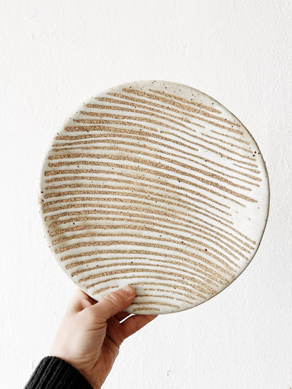 Handmade Pair of Stoneware Plates
