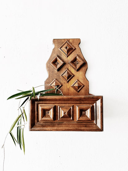 Large Vintage Wood Planter Box