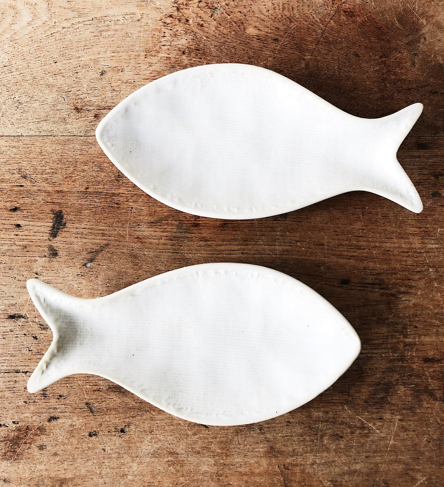 Pair of Vintage Ceramic Pisces Fish Dishes
