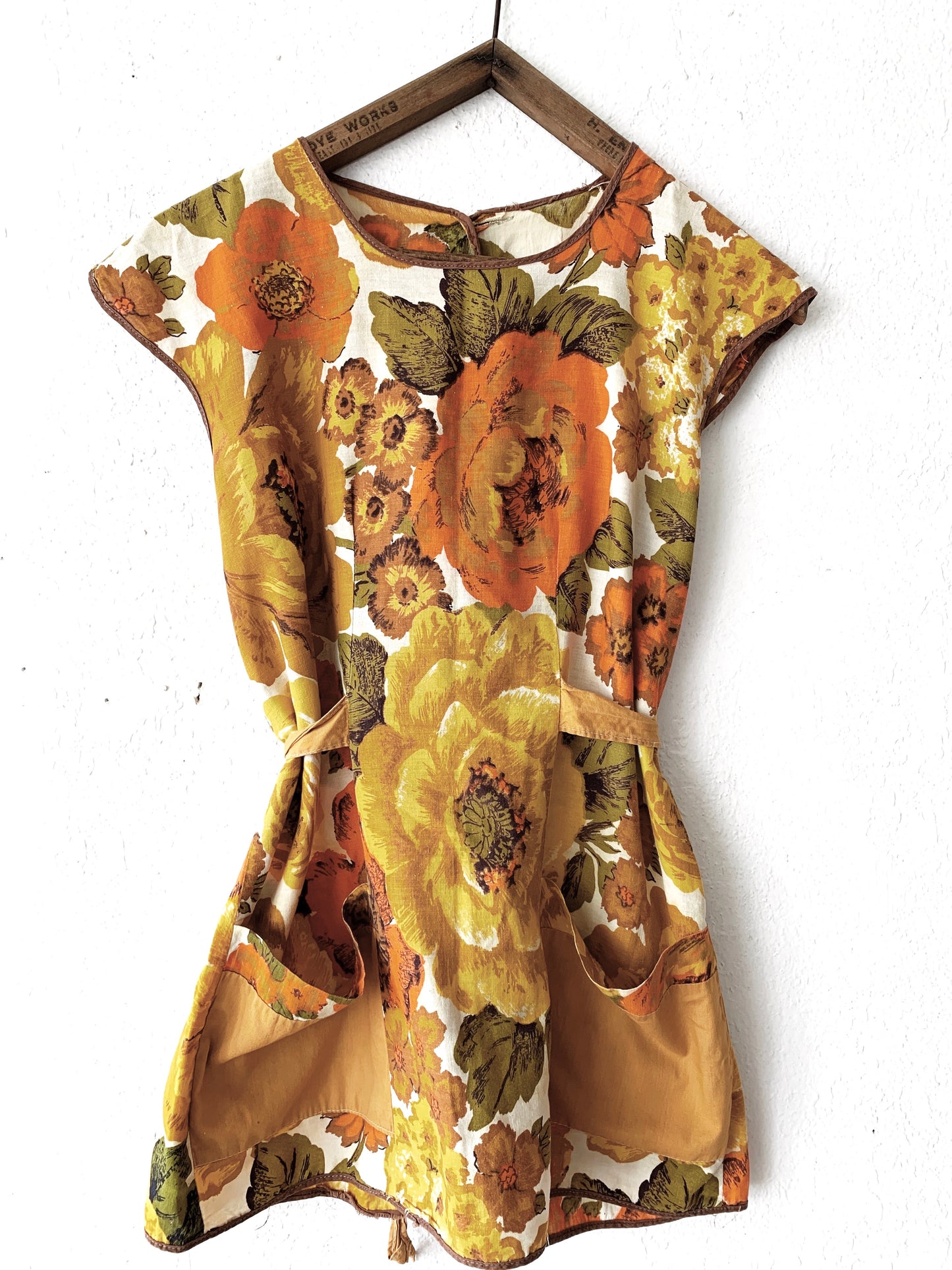 Vintage Floral Cotton Smock