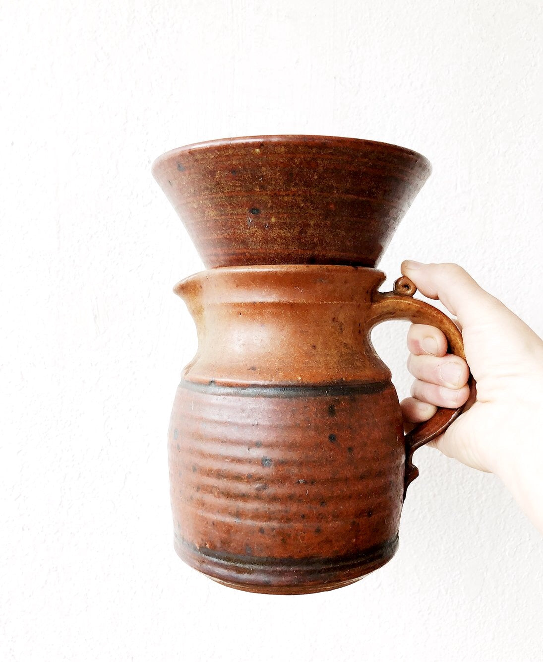 Handmade Vintage Pour Over Pitcher