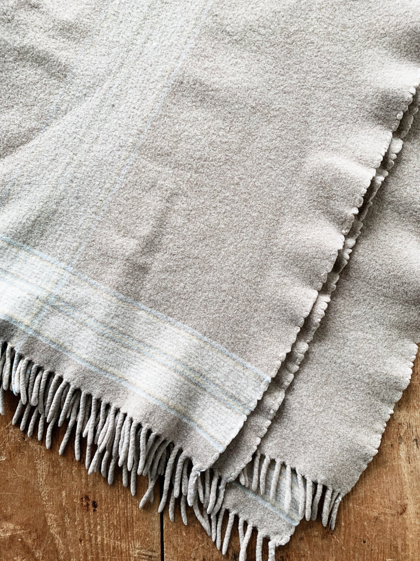 Soft Vintage Wool Lap Blanket