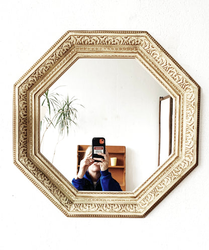 Vintage Octagonal Mirror