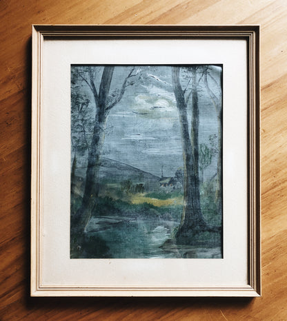 Vintage 1935 Landscape Painting