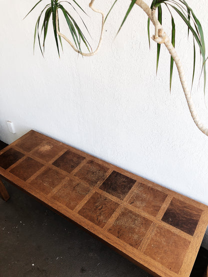 Vintage Parsons Leg Low Bench