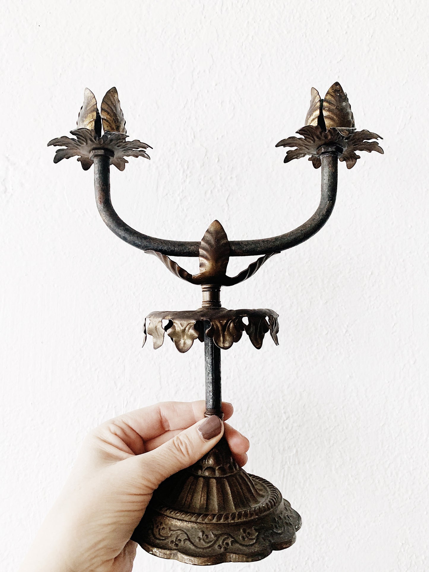 Vintage Iron Candelabra