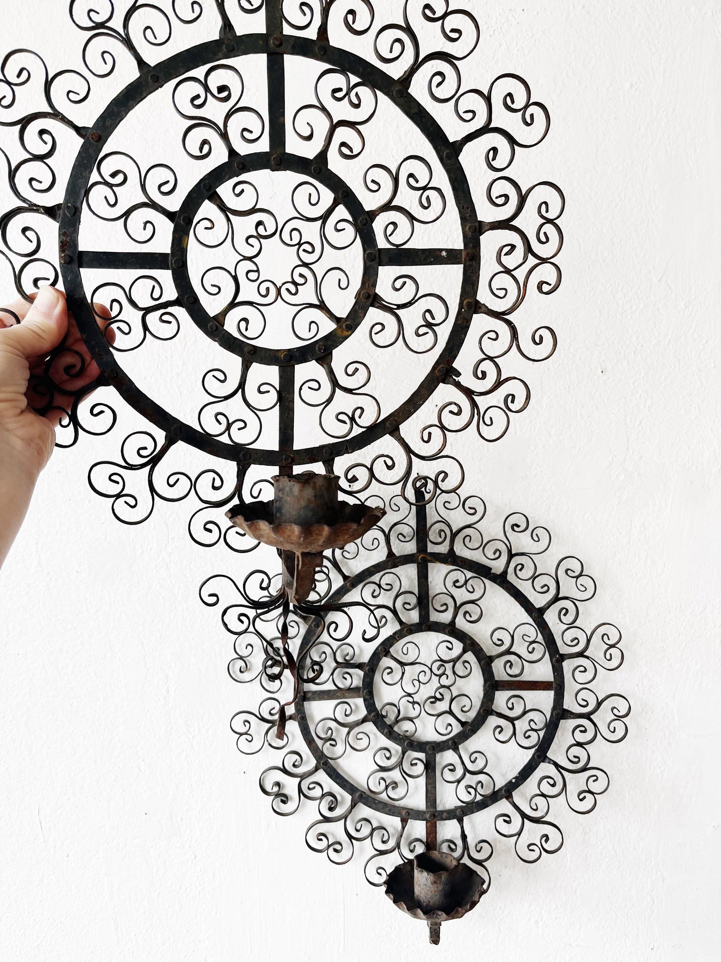 Vintage Mandala Candle Sconce