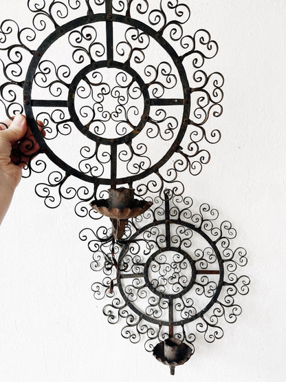 Vintage Mandala Candle Sconce
