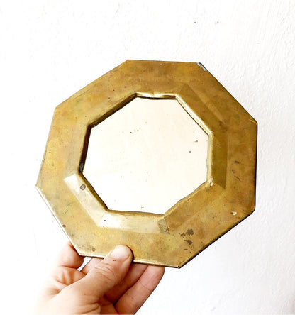 Vintage Liquid Brass Mirror