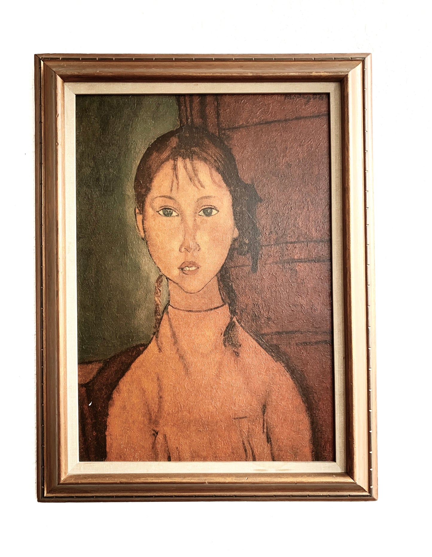 Vintage Framed Modigliani Canvas Print