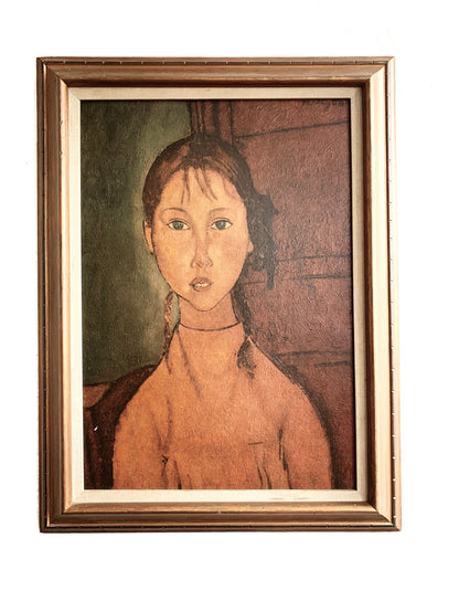 Vintage Framed Modigliani Canvas Print