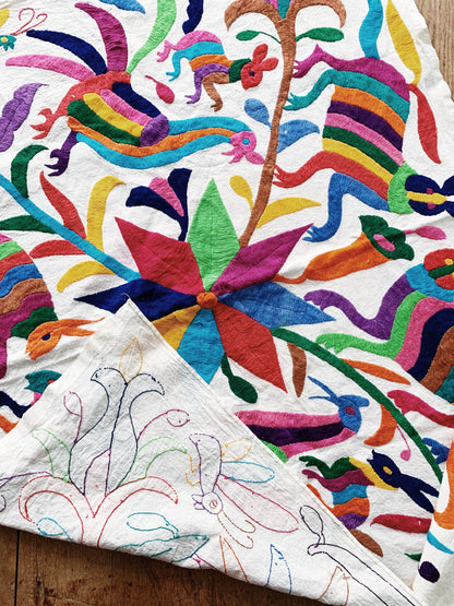 Vintage Hand Embroidered Textile