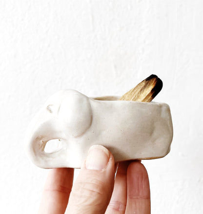 Handmade Clay Elephant Dish