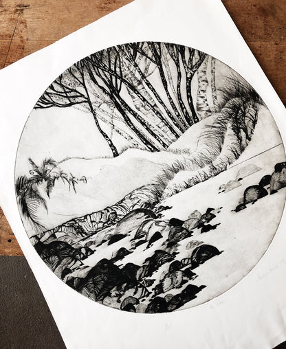 Large Scale Original Etching