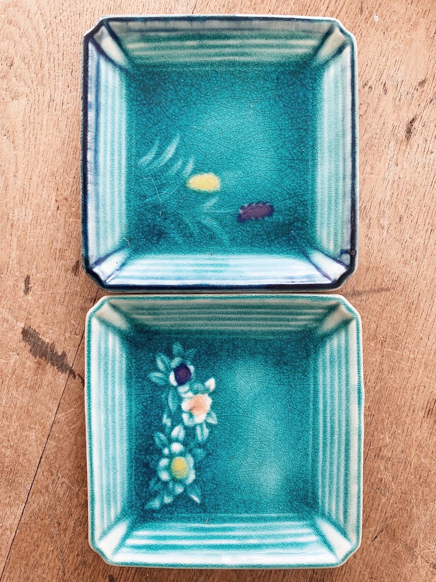 Vintage Ceramic Dish Pair Japan