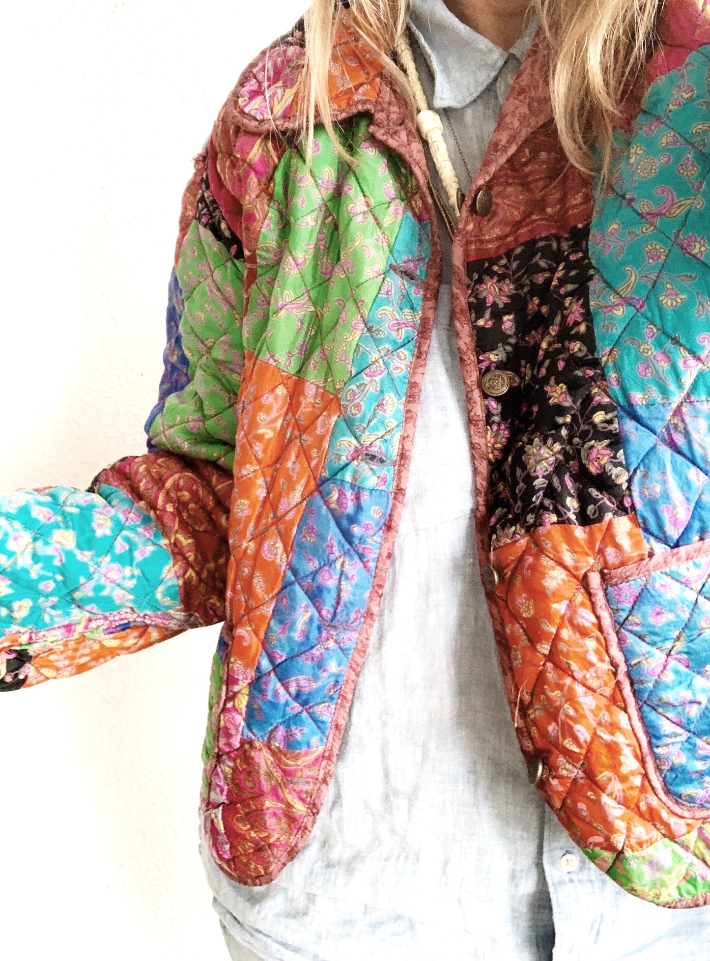 Reversible Quilted Silk Jacket