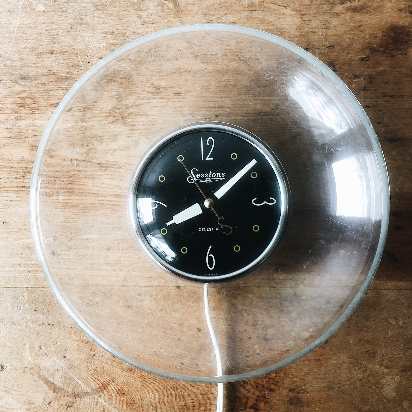 Mid Century Celestial Wall Clock