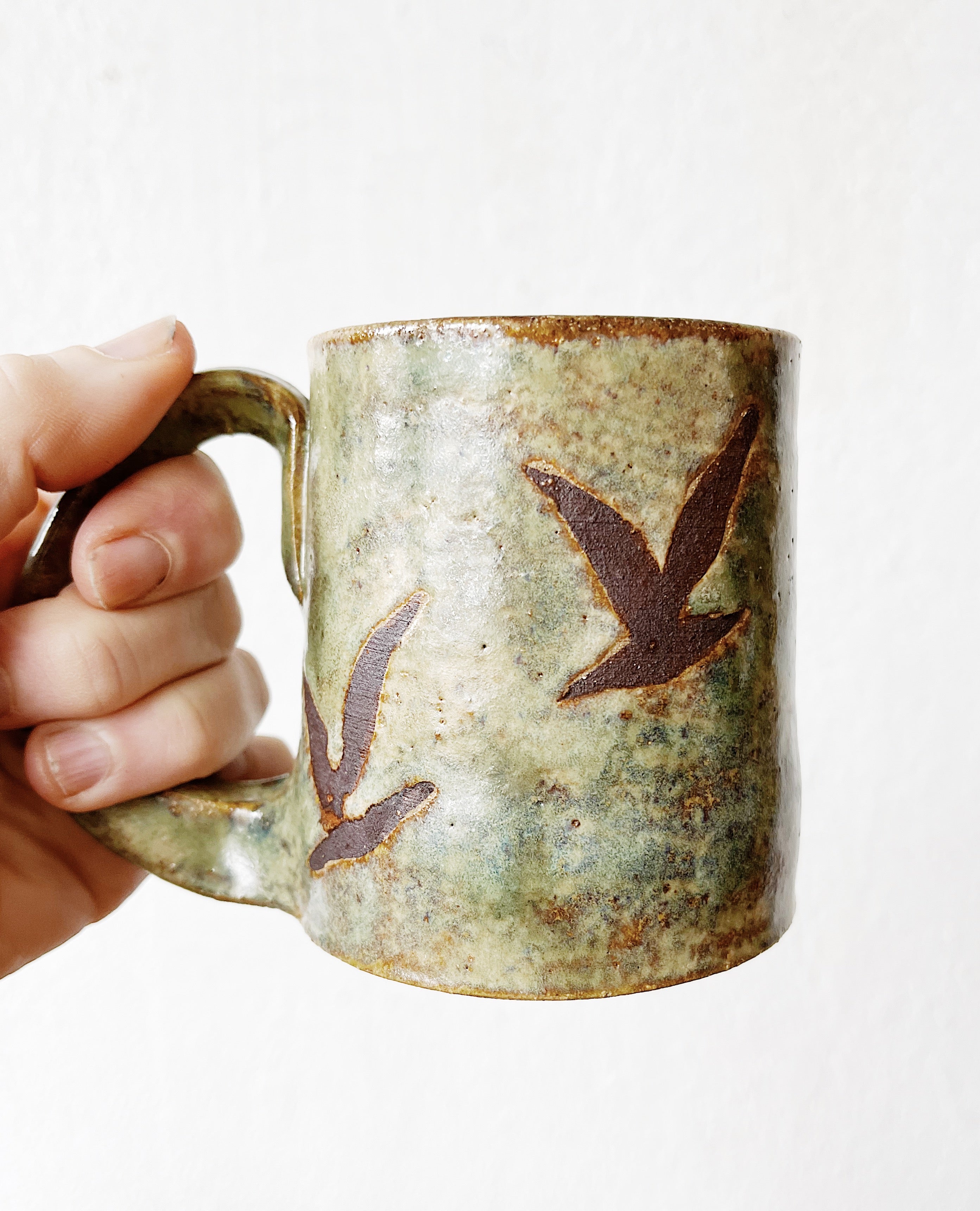 Handmade Stoneware Mug - Thumbnail 4