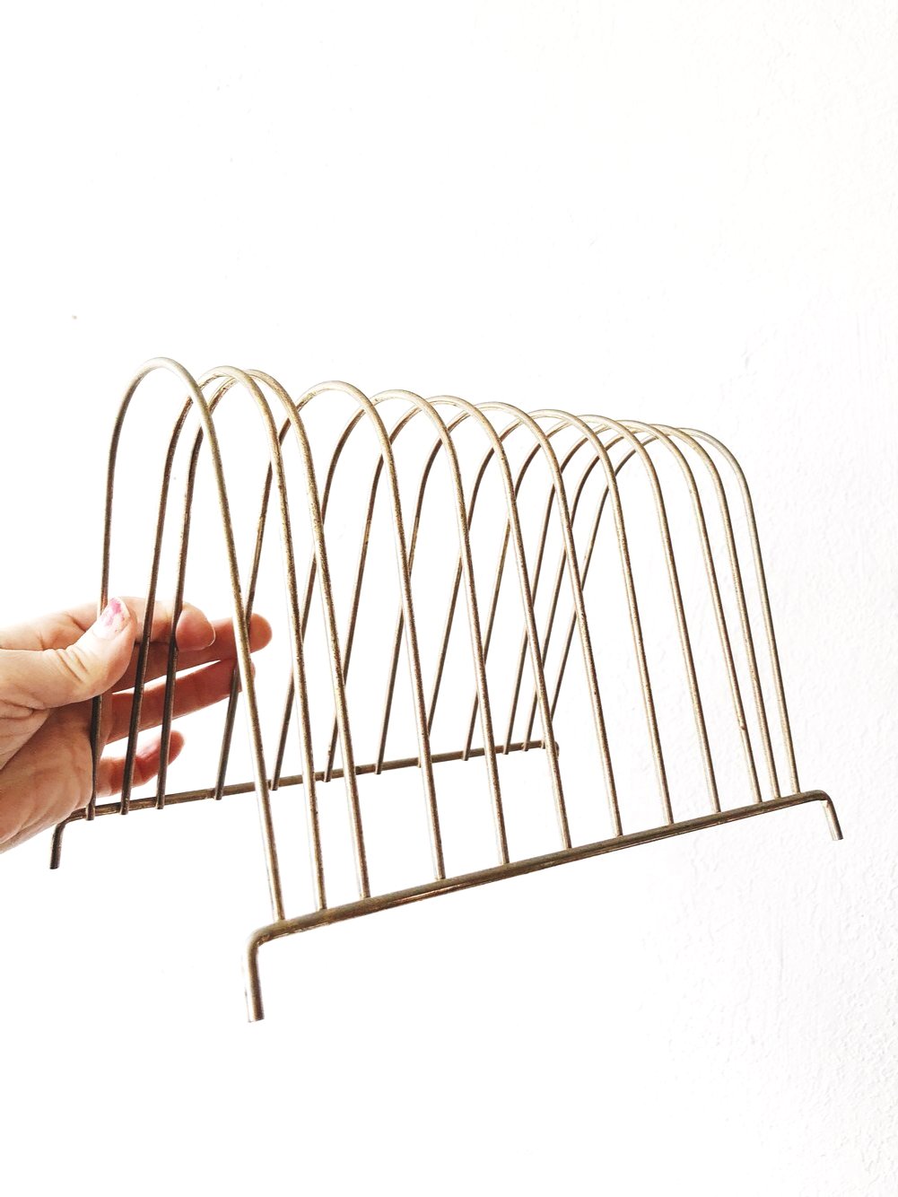 Mid Century Brass Rack