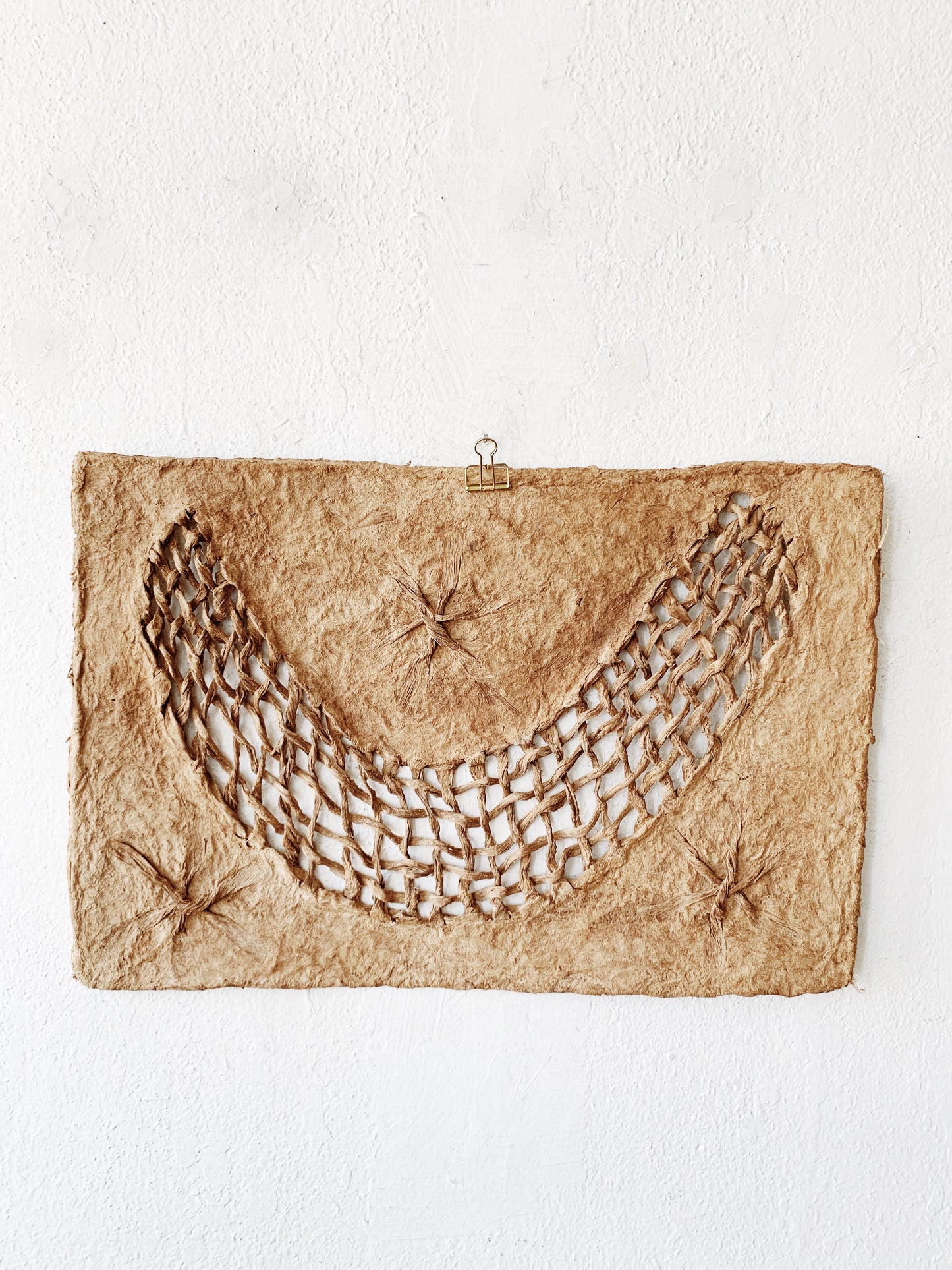 Handmade Moon and Stars Fiber Pulp Art