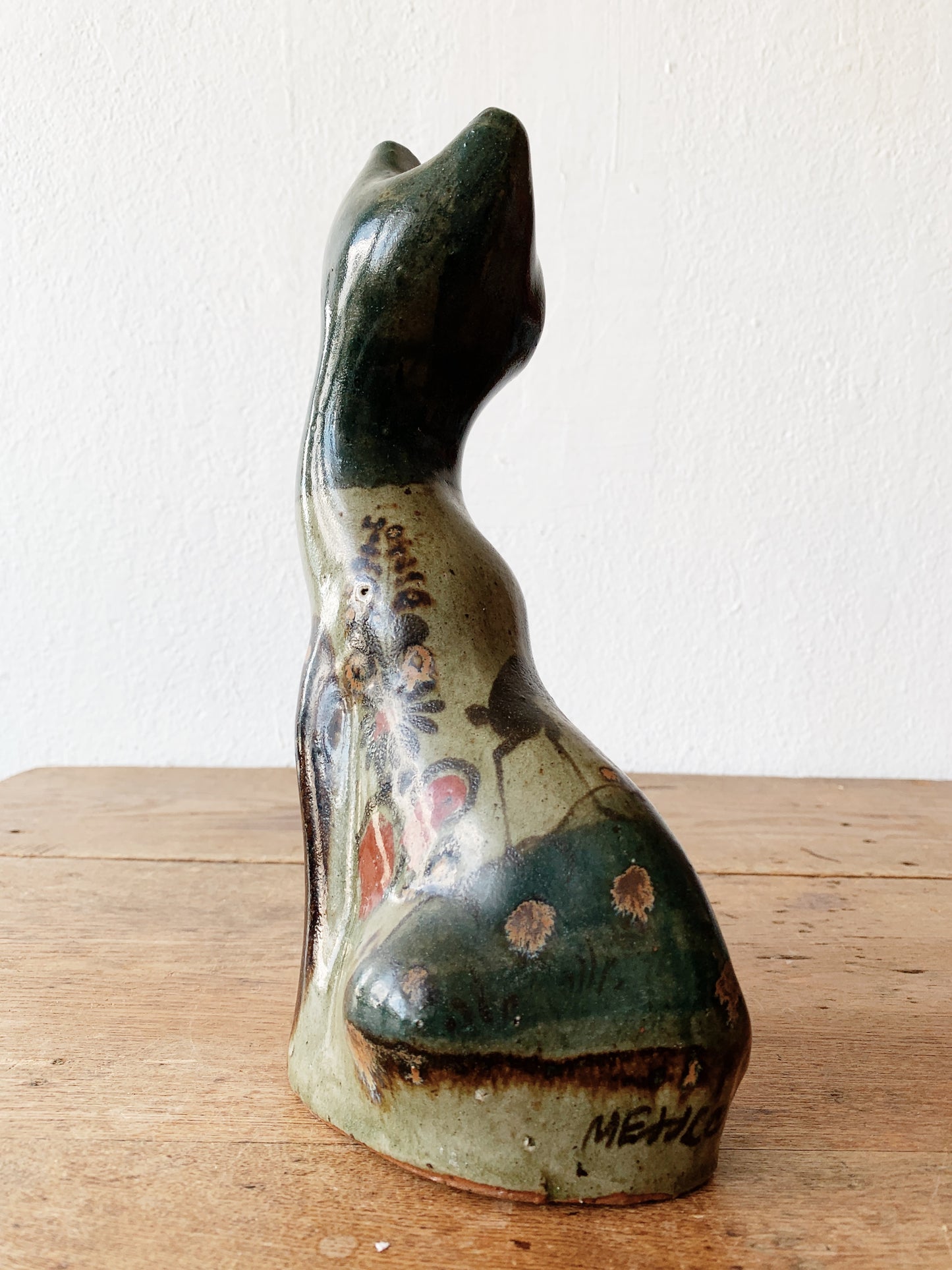 Vintage Tonala Pottery Cat