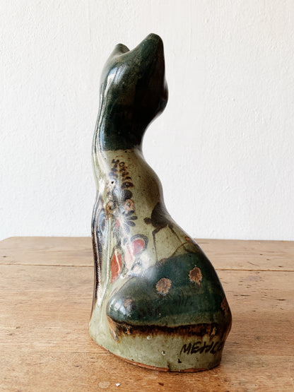 Vintage Tonala Pottery Cat