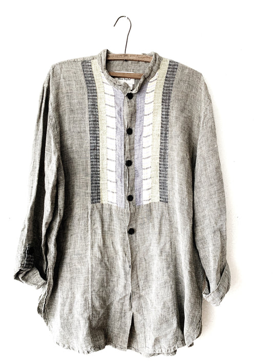 FLAX Linen Button Up