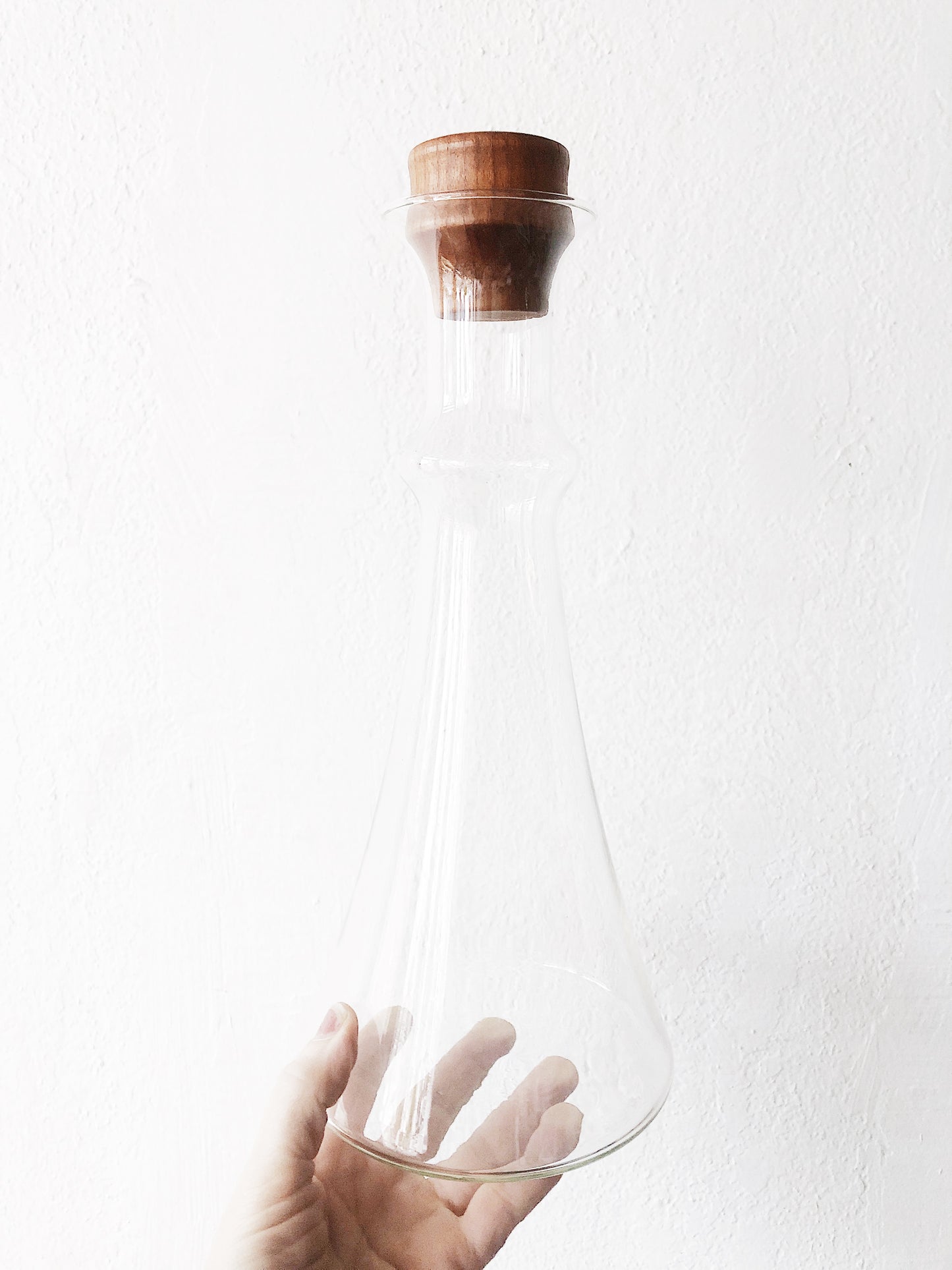 Vintage Blown Glass Decanter with Stopper