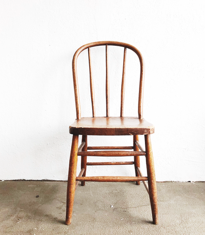 Antique Wood Spindle Chair