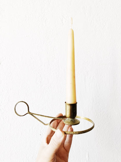Vintage Brass Candle Holder