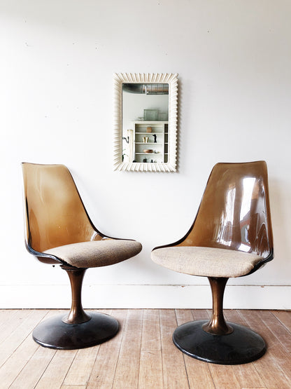 Vintage Lucite Swivel Chairs