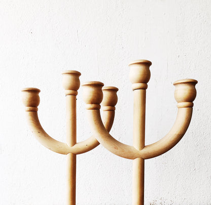 Handmade Wood Candelabra