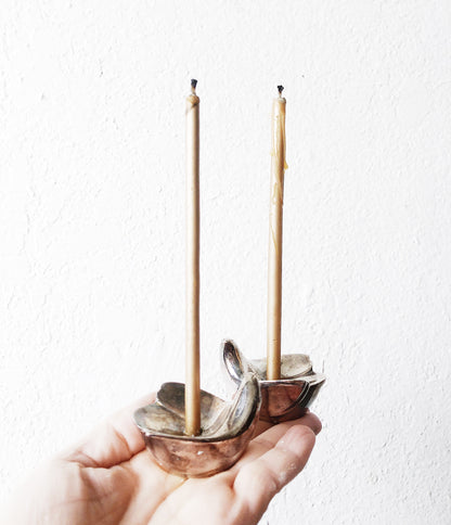 Vintage Dansk Dove Candelholders