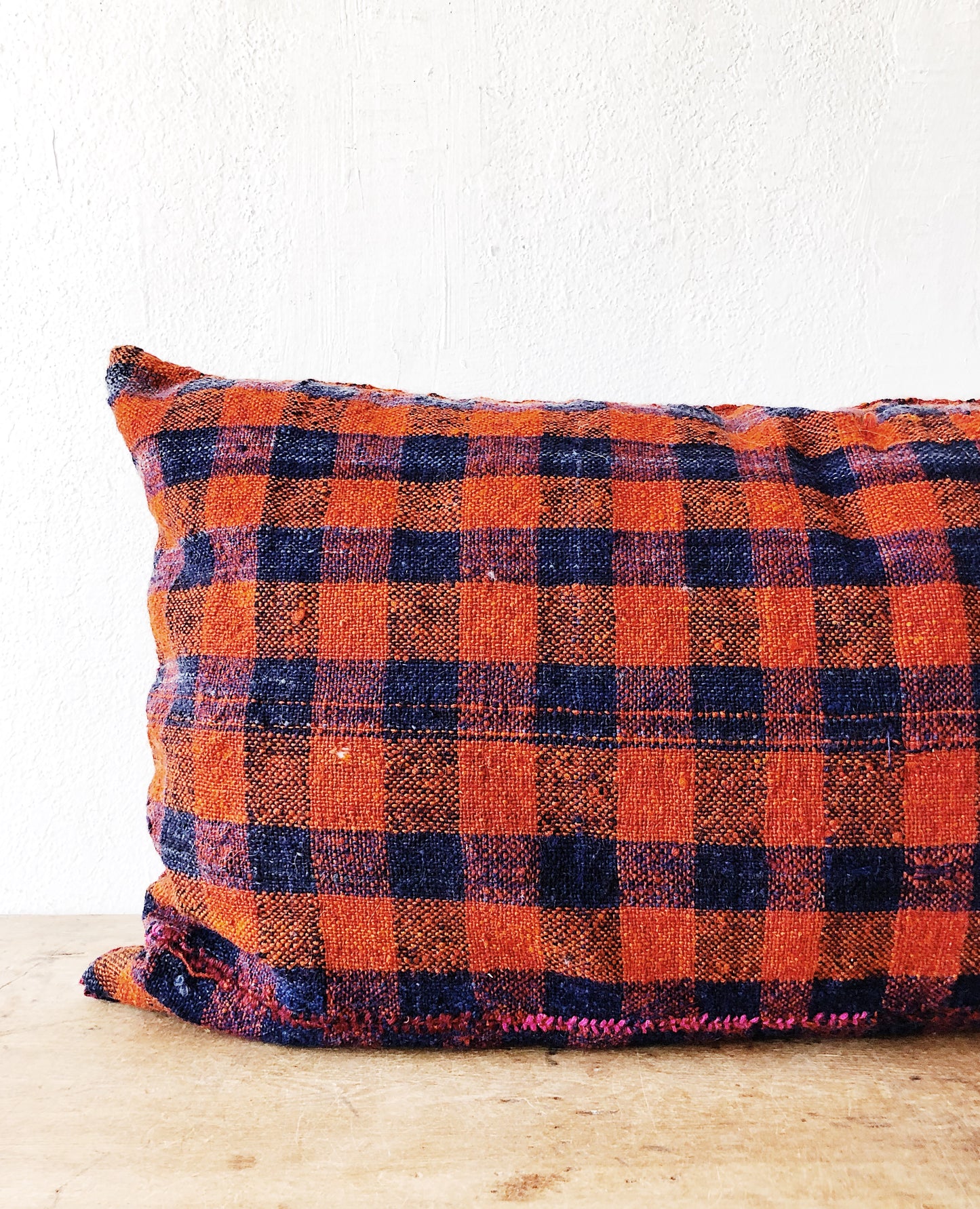 Oversized Reversible Wool Kilim Cushion