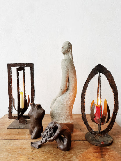 Vintage Seated Sculpture