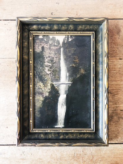 Antique Hand Tinted Photo of Multnomah Falls