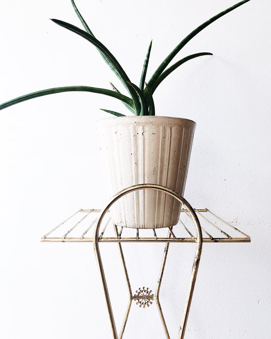Vintage Mid Century Gold Stand