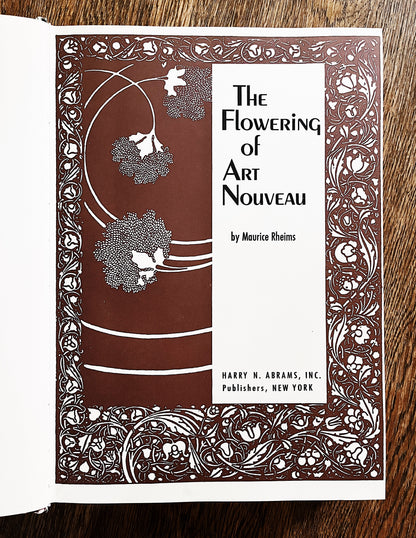 Vintage Flowering of Art Nouveau Book