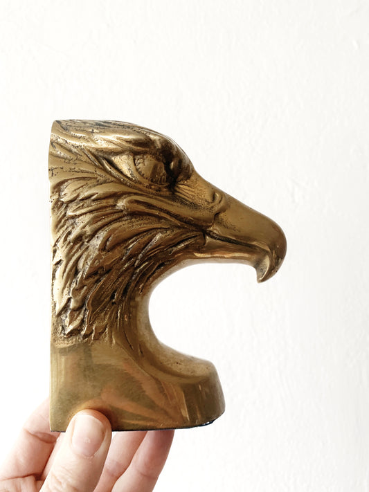 Vintage Brass Eagle Bookends