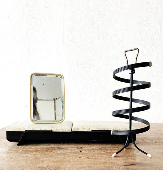 Mid Century Jewelry Storage / Mirror