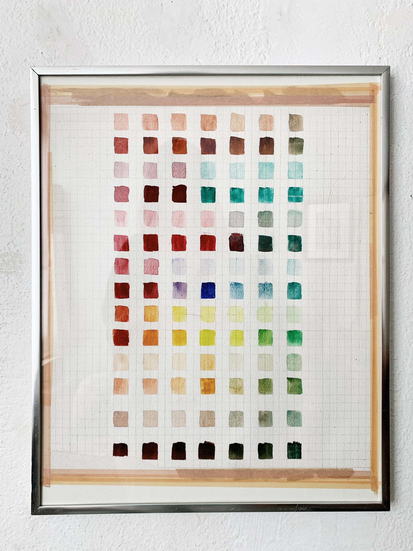 Framed Watercolor Test Sampler