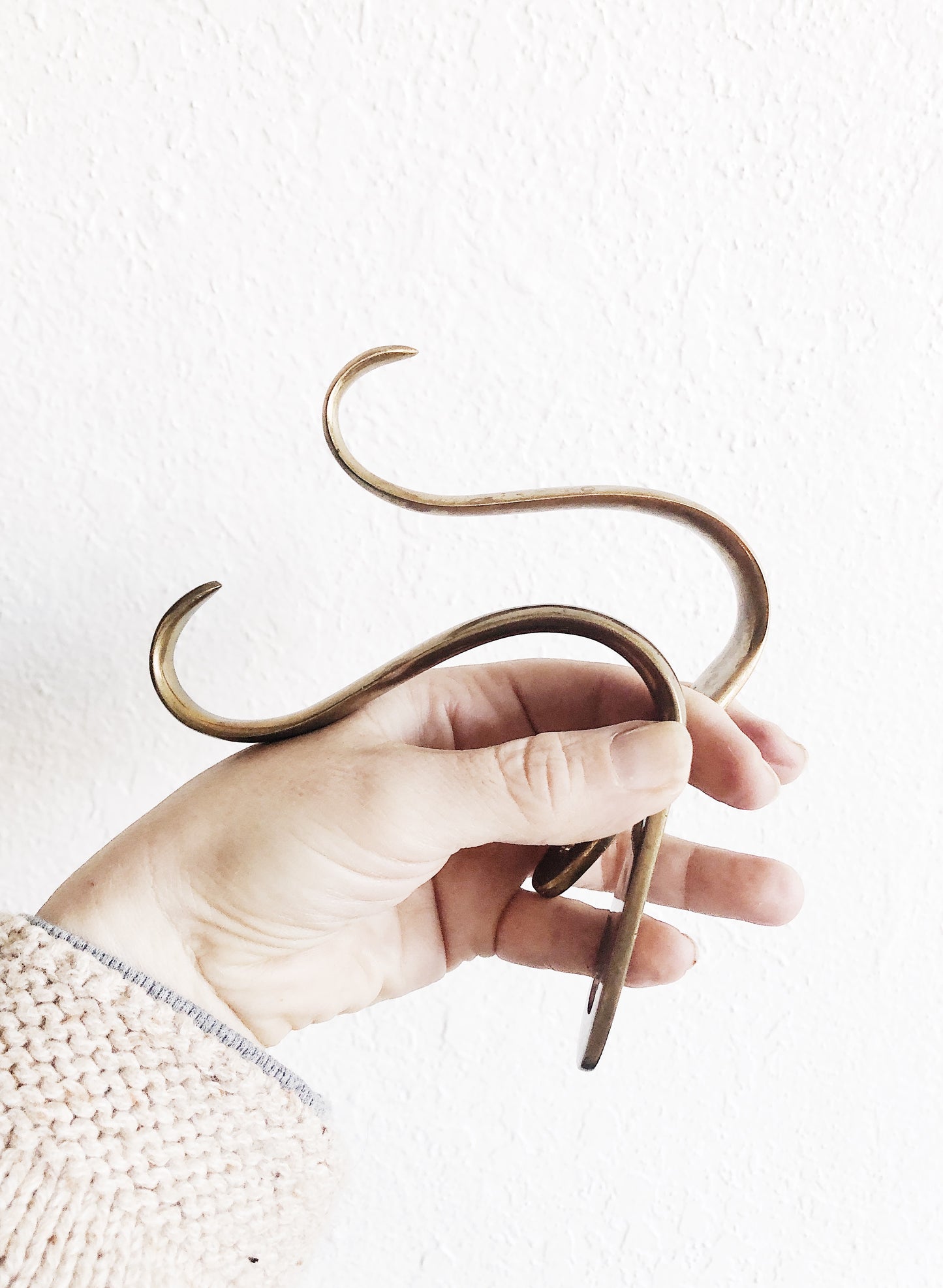 Vintage Brass Hooks - Pair