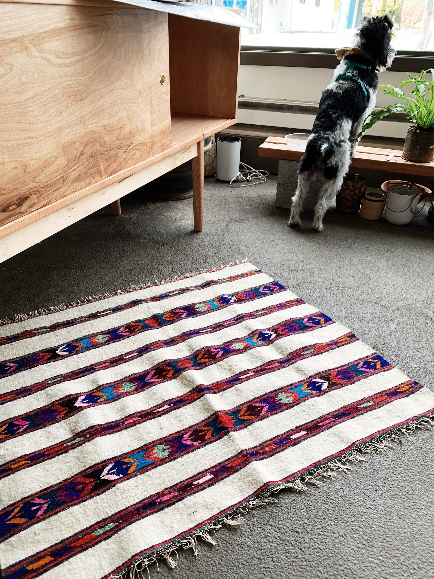 Vintage Wool Textile / Rug