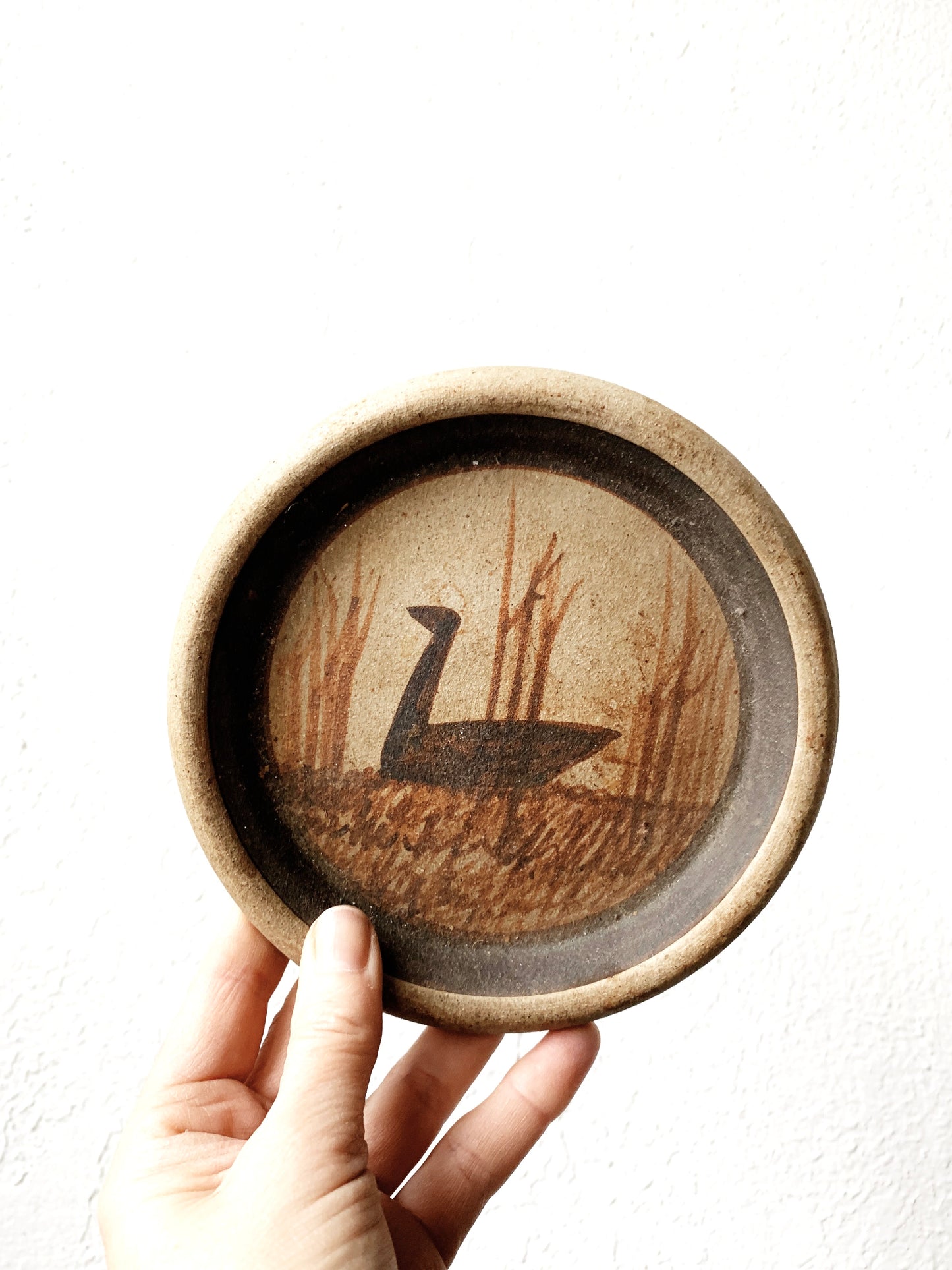 Vintage Stoneware Art Pottery Dish