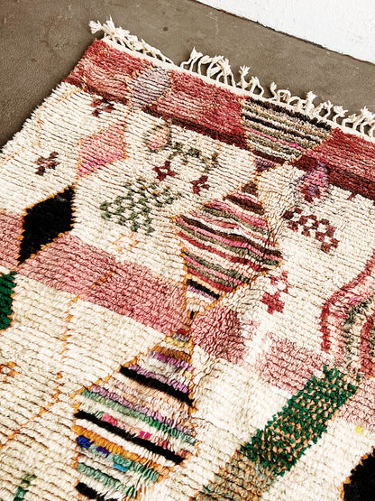 Vintage Moroccan Boujda Rug