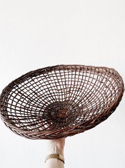 Handmade Sculptural Twig Basket