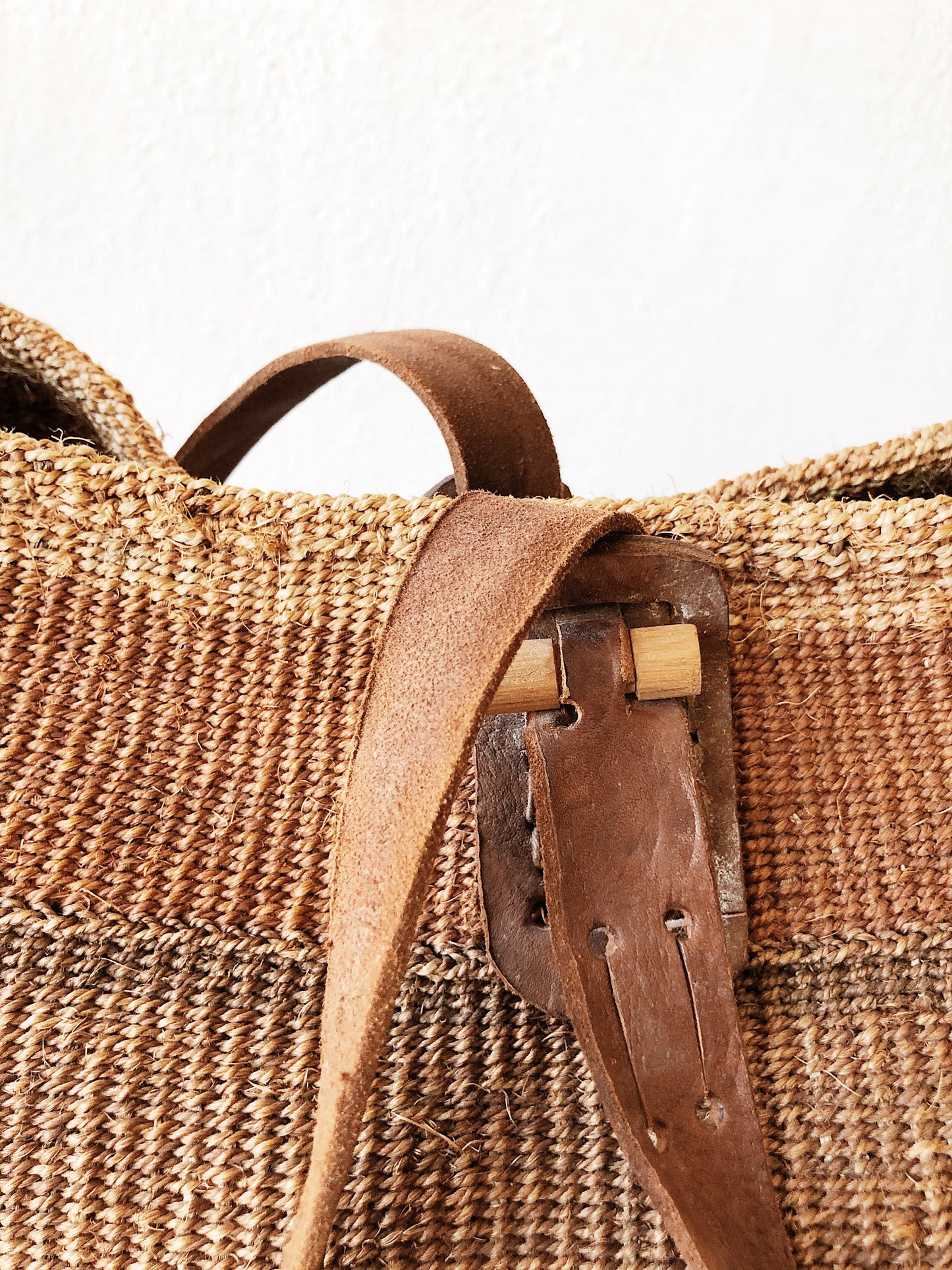 Large Vintage Basket Tote