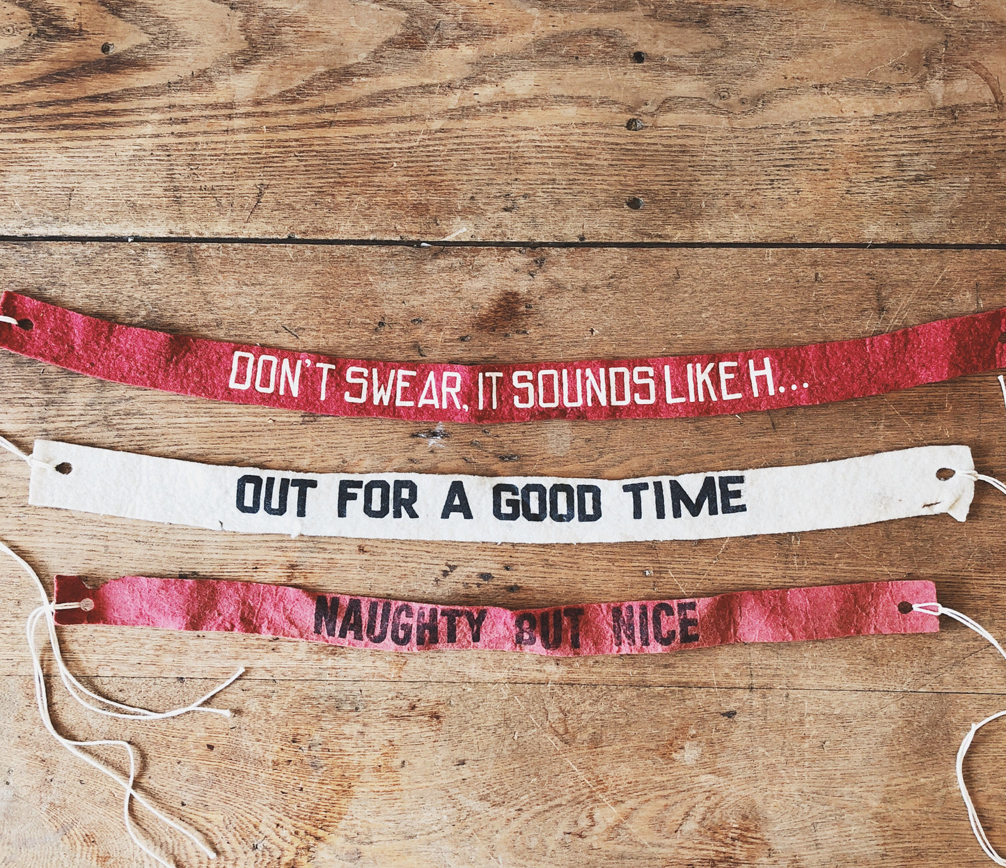 Vintage Felt Banners