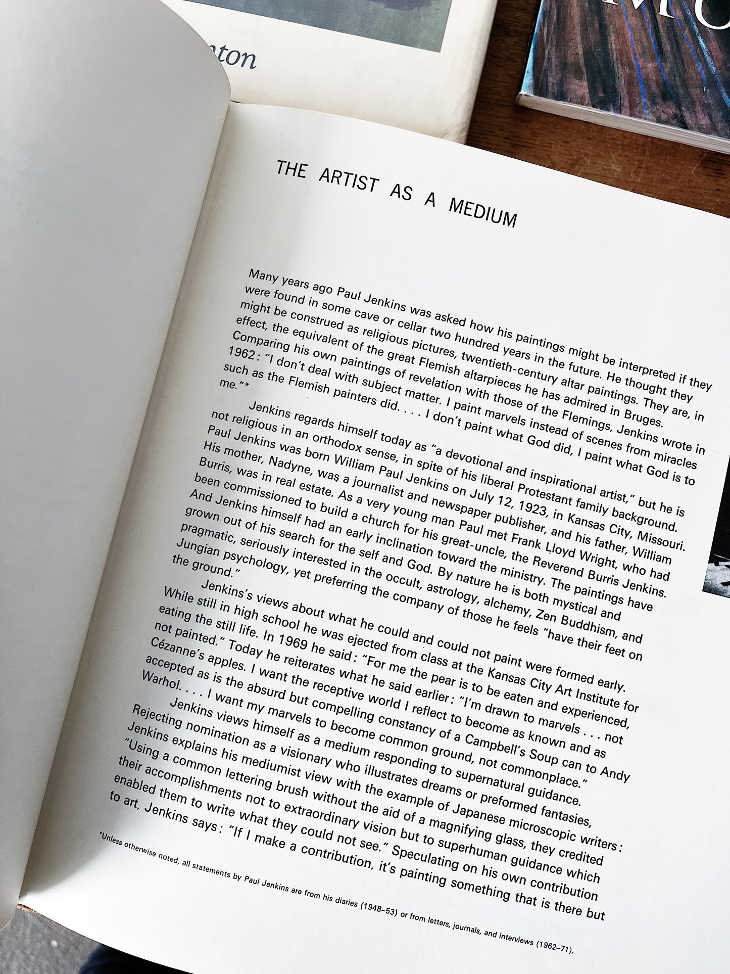 Vintage Paul Jenkins Art Book
