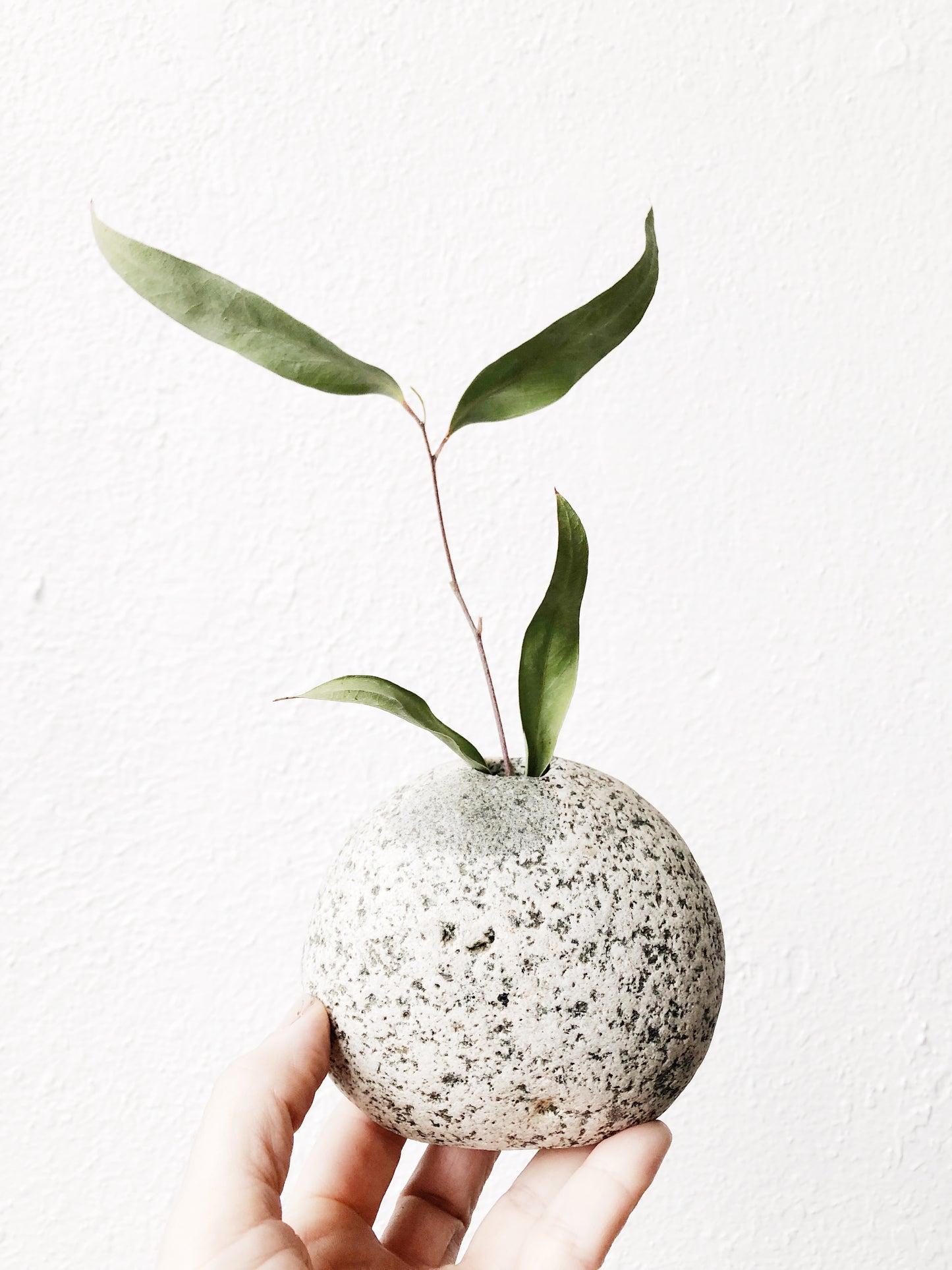 Handmade River Rock Vase